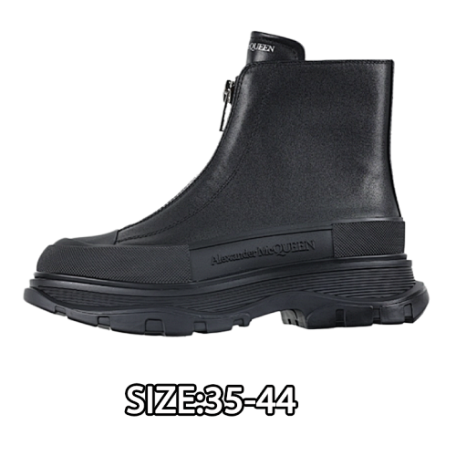 Alexander McQueen Tread Slick Front Zipper Ankle Boots Purchased On Behalf Of The De