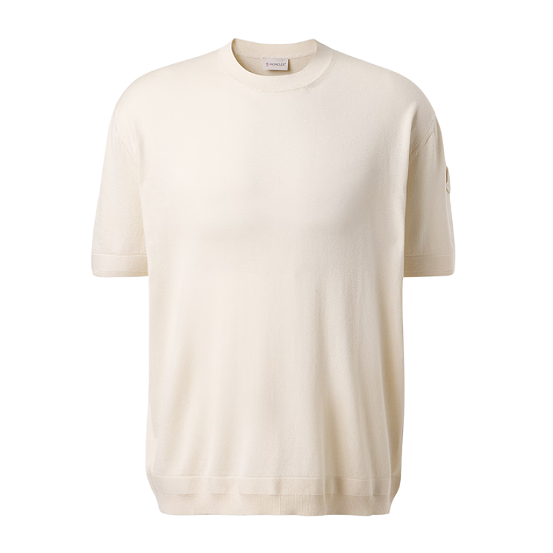 Mulberry Silk Sleeve Patch Short Sleeve