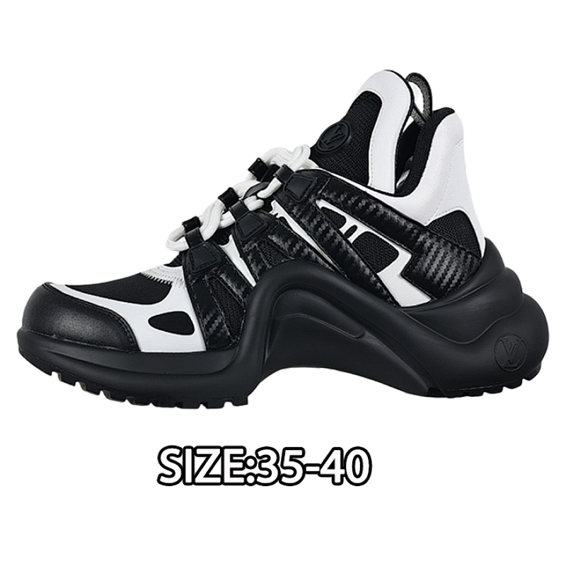 Louis Vuitton Shock-absorbing Mesh Sports Bow Retro Dad Sneakers