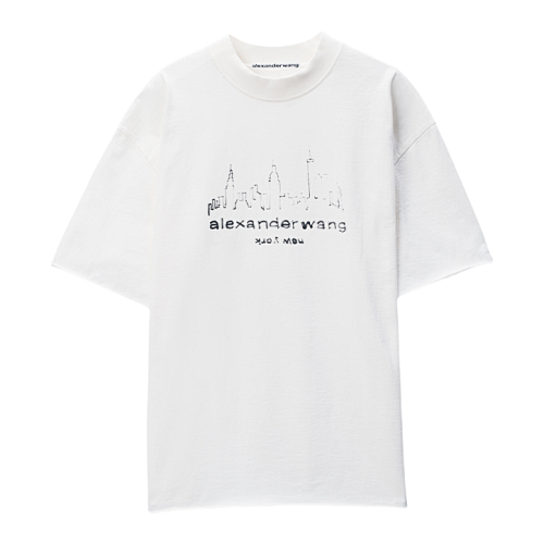 Hand-painted Architectural Short Sleeves