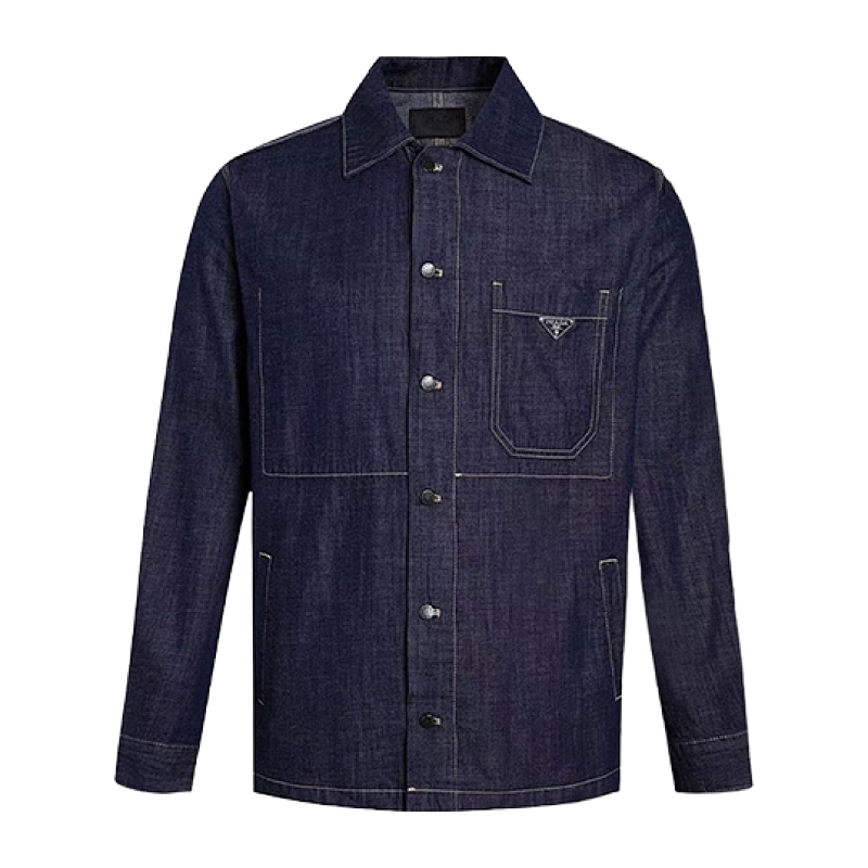 P Solid Color Single-breasted Lapel Long-sleeved Jacket