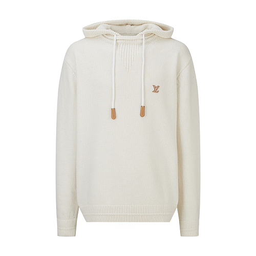 Louis Vuitton Embroidered Logo Knit Hoodie