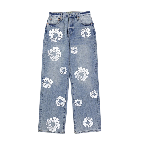 Cotton Denim Trousers