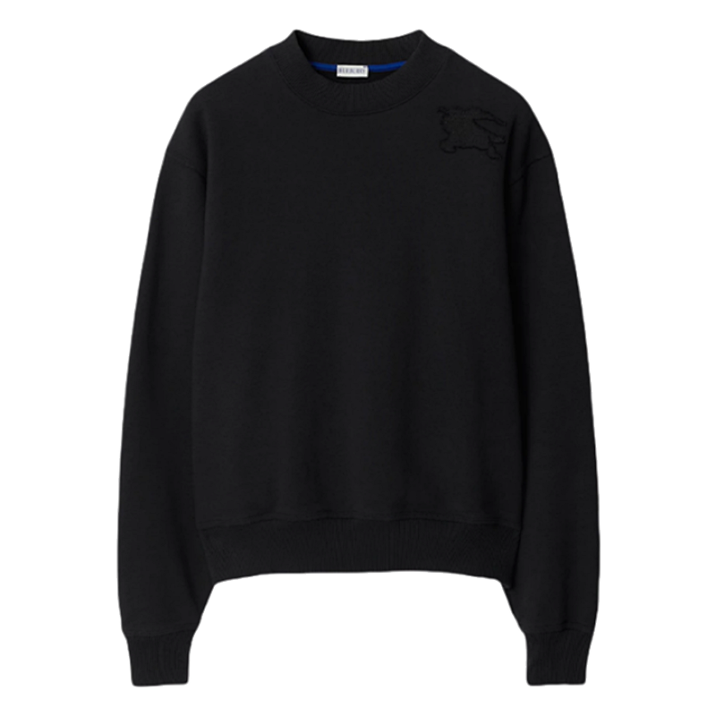 Burberry B Urberry Patchtop Round Neck Hoodie Black