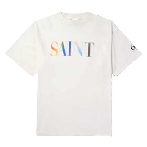 S M Letter Print Short Sleeves