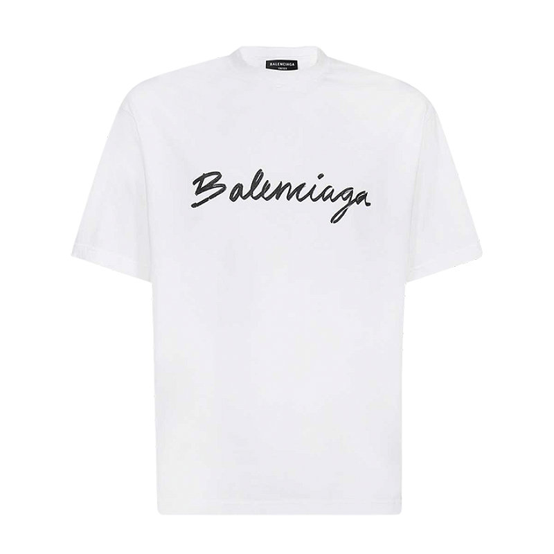 Adidas Hand-painted Signature Short-sleeved White Shirt