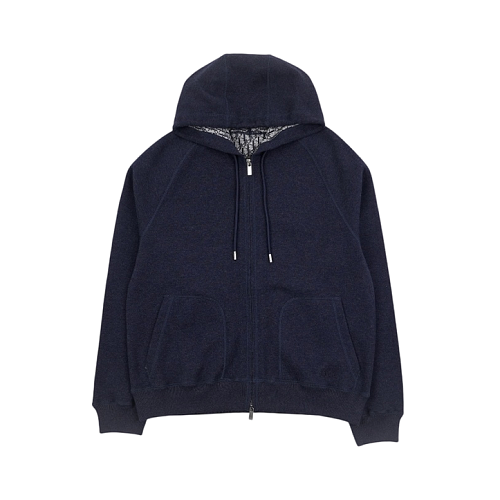 Full-print Knitted Zip-up Jacket