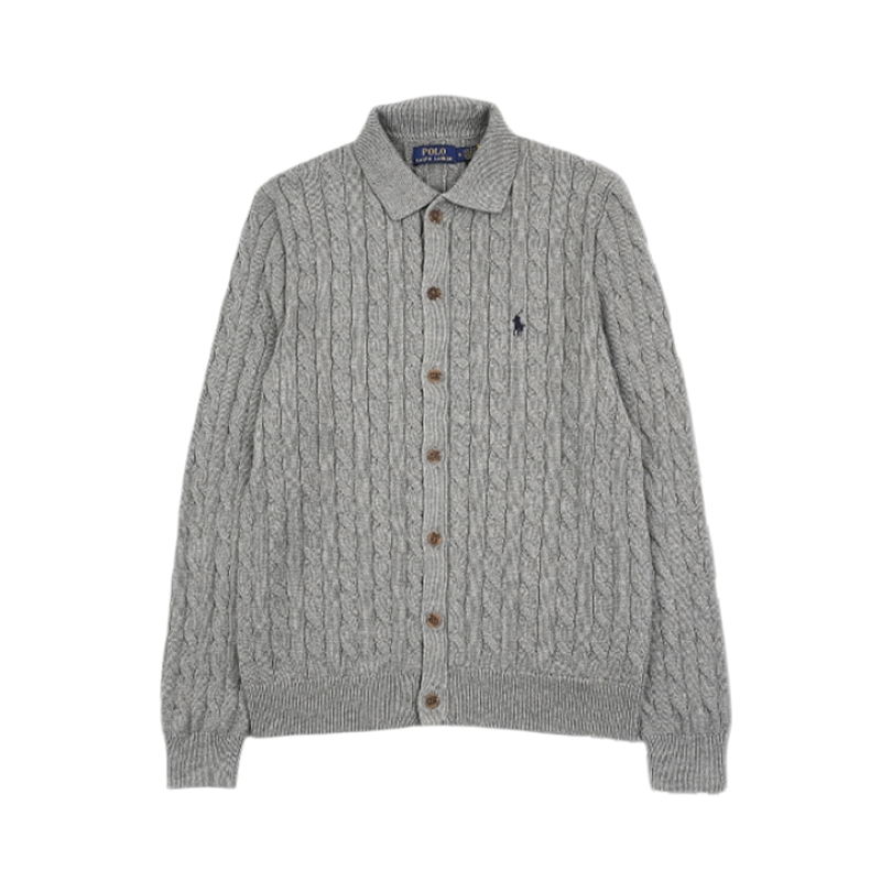 Pony Print Twisted Flower Shirt Gray