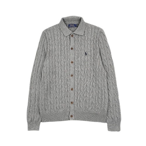 Pony Print Twisted Flower Shirt Gray