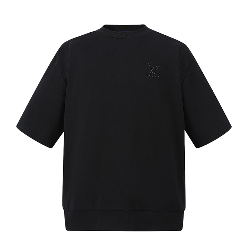 180CNY0 Decorative Knit Short Sleeve