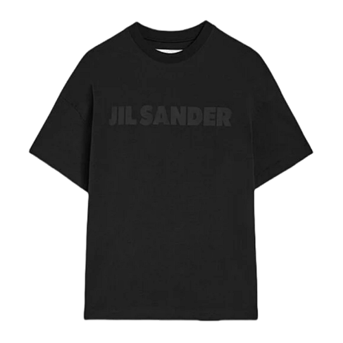 Jil Big Letter Short Sleeve Black