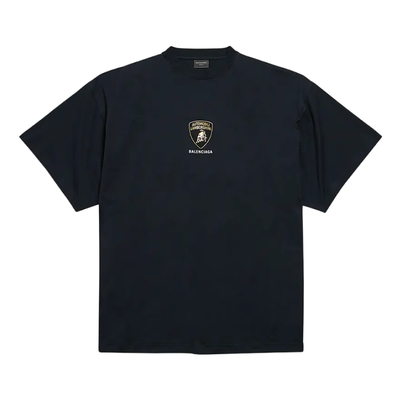 Lamborghini Small Logo Print Short-Sleeve Shirt