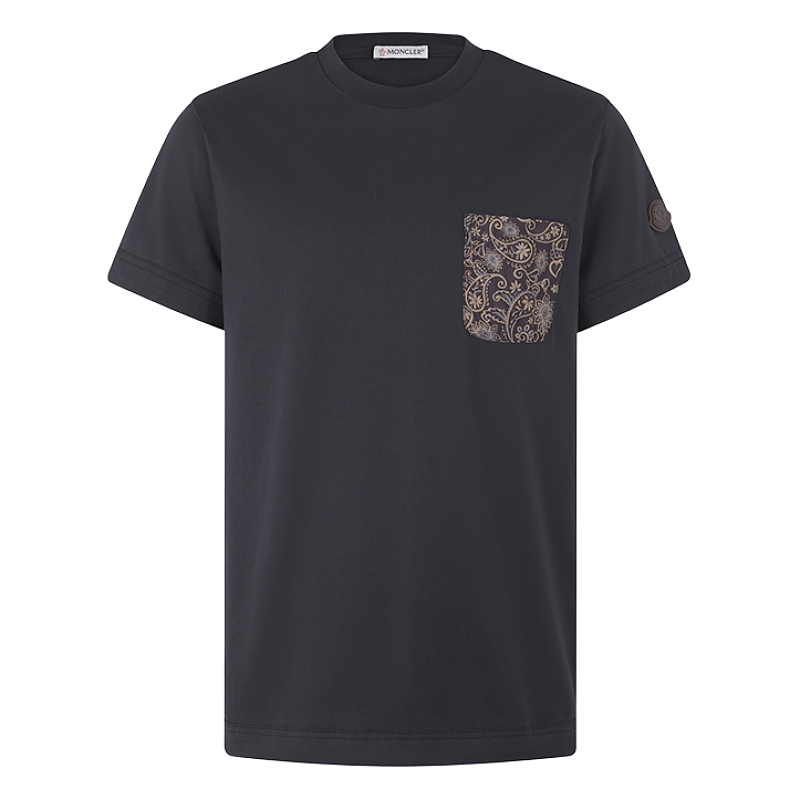 Paisley Print Cotton Short-Sleeve T-Shirt