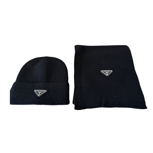 Prada Scarf And Hat Set