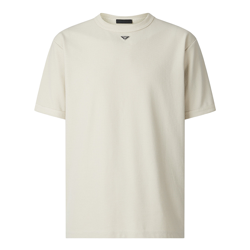 Slim Fit Short-Sleeve T-Shirt With Small Neck Label