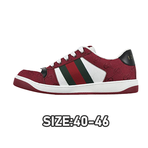 Gucci G Ucci Screener GG Enamel Buckle Dirty Old Dirty Shoes
