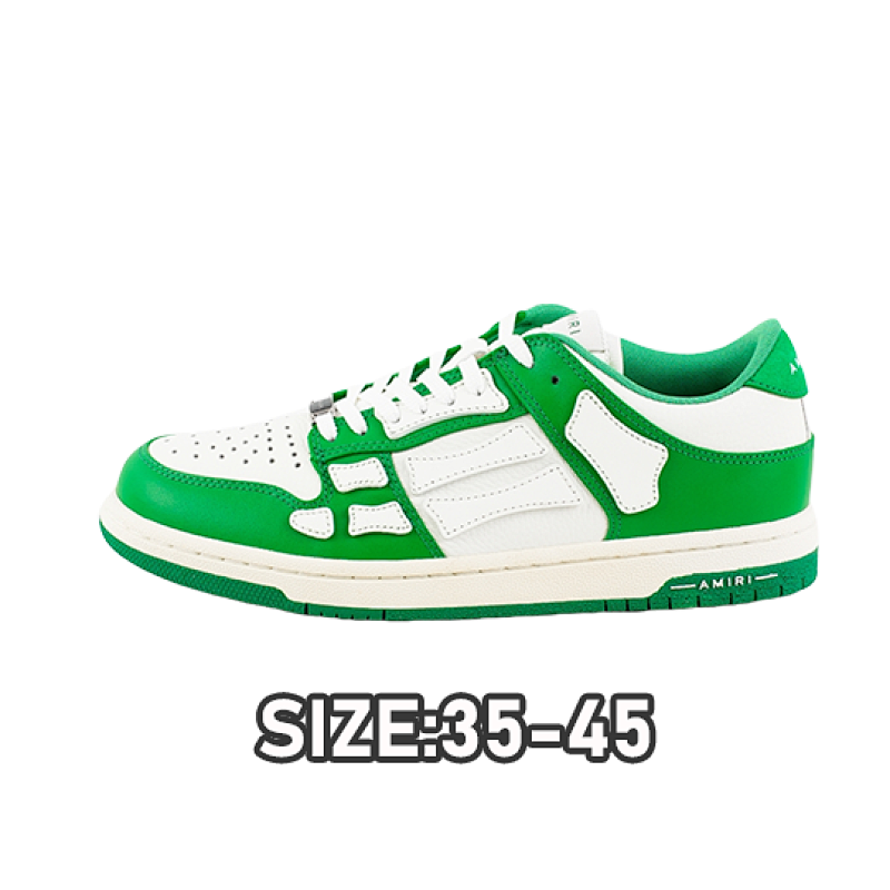 Amiri A Miri Skeleton Board Shoes White Green