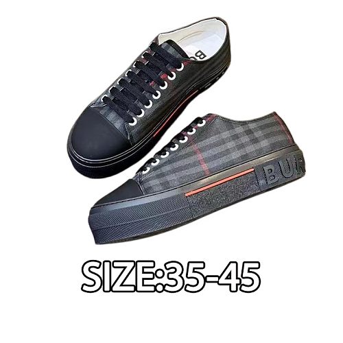 Burberry Retro Plaid Cotton Sneakers