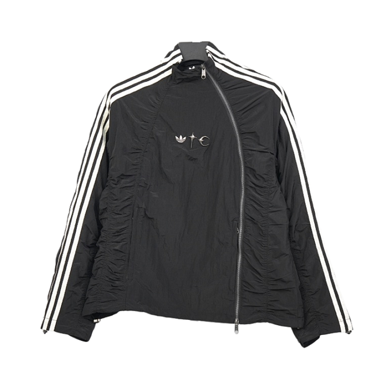 Thug Club Adidas Originals Star And Moon Diagonal Zipper Jacket