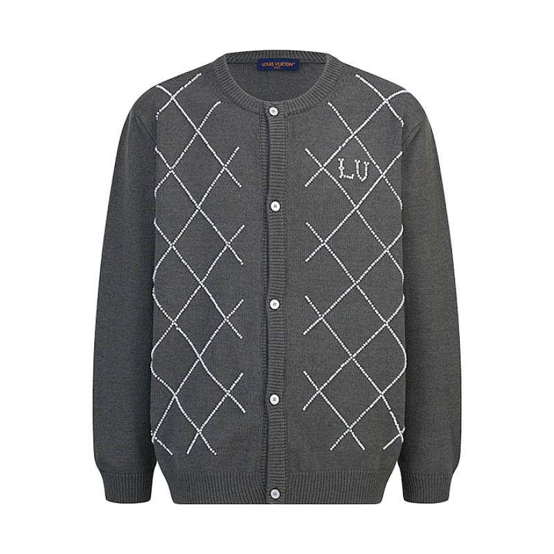 Louis Vuitton Machine-sewn Pearl Logo Knitwear