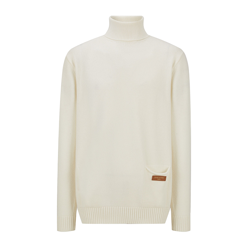 Louis Vuitton Pocket Leather Label Turtleneck Sweater