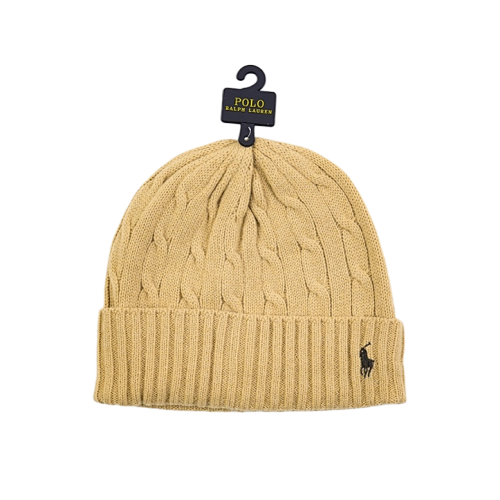Ralph Lauren Rolled-brim Wool Beanie Camel Color