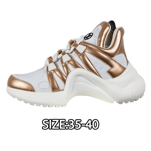 Louis Vuitton Shock-absorbing Mesh Sports Bow Retro Dad Sneakers