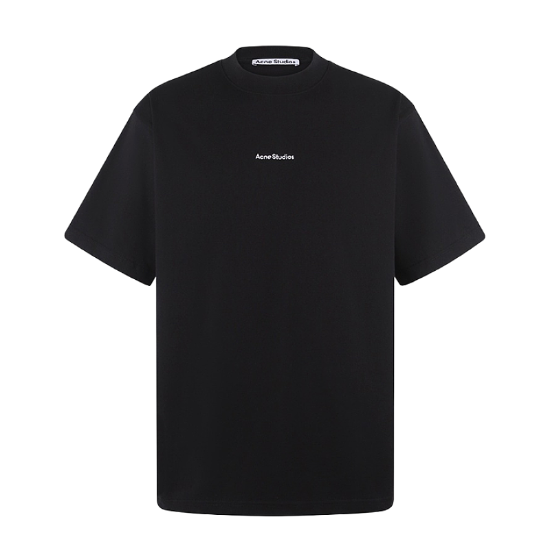 Logo And Letter Embroidered Short-sleeved T-shirt