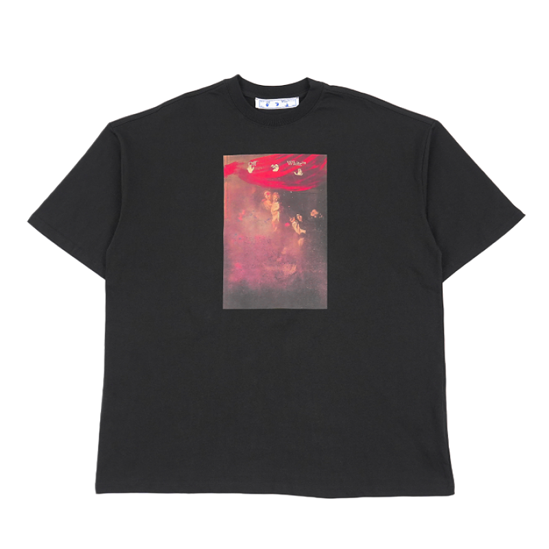 Blurry Oil Painting Arrow Cotton T-Shirt
