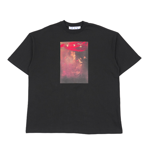 Blurry Oil Painting Arrow Cotton T-Shirt