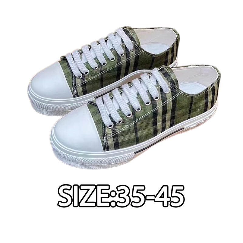 Burberry Retro Plaid Cotton Sneakers