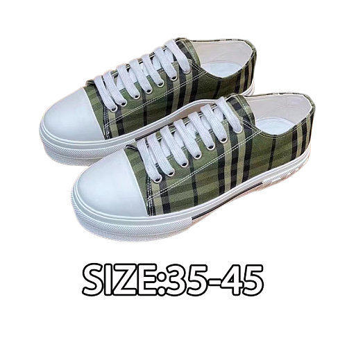 Burberry Retro Plaid Cotton Sneakers