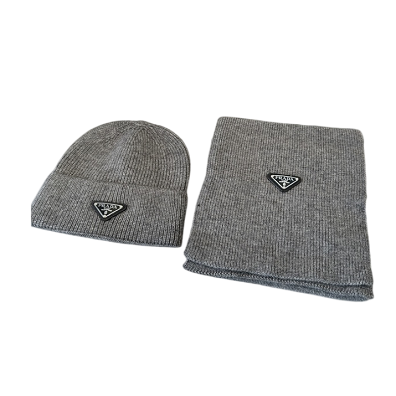 Prada Scarf And Hat Set