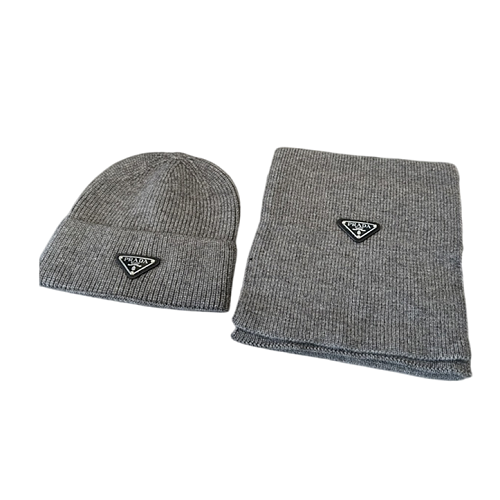 Prada Scarf And Hat Set