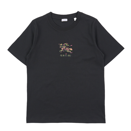 Burberry Floral Equestrian Rider Short-Sleeve