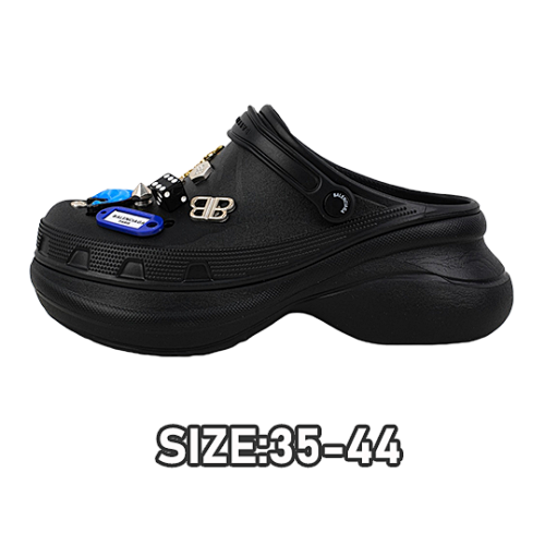 Balenciaga B Crocs Black