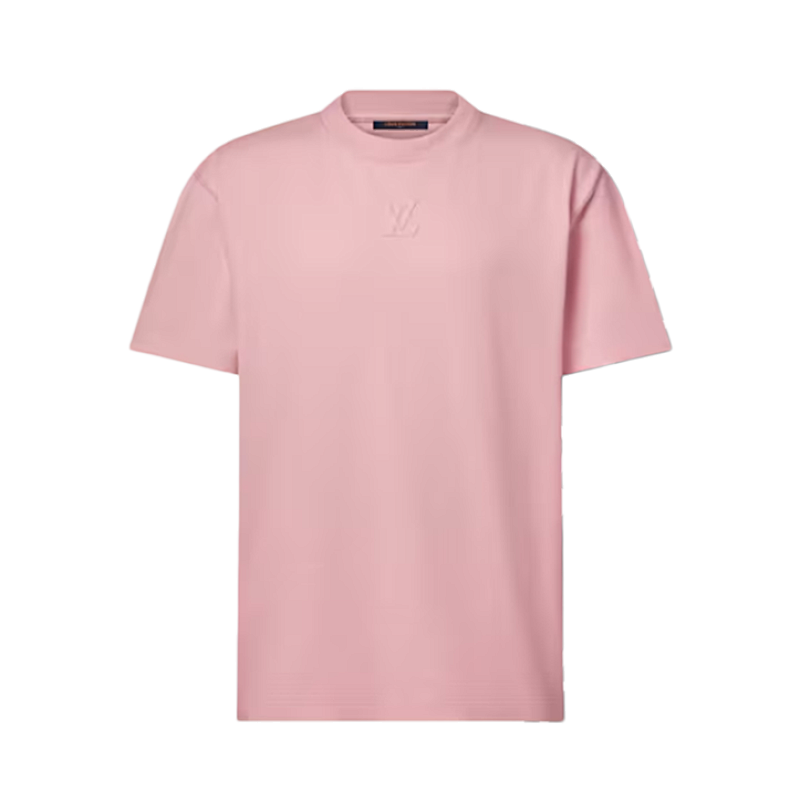 Short-Sleeve T-Shirt With Embossed Logo Pink