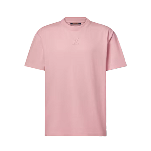 Short-Sleeve T-Shirt With Embossed Logo Pink