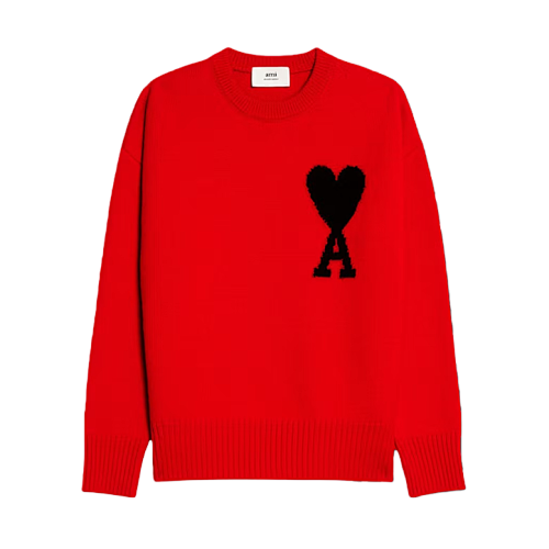 Jacquard Crew Neck Sweater