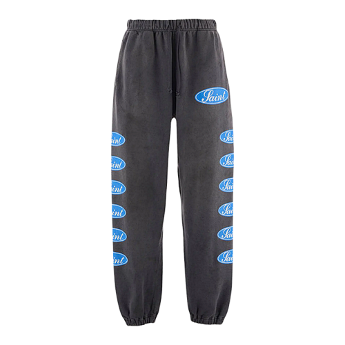 S M Blue Label Bullet Screen Print Pants