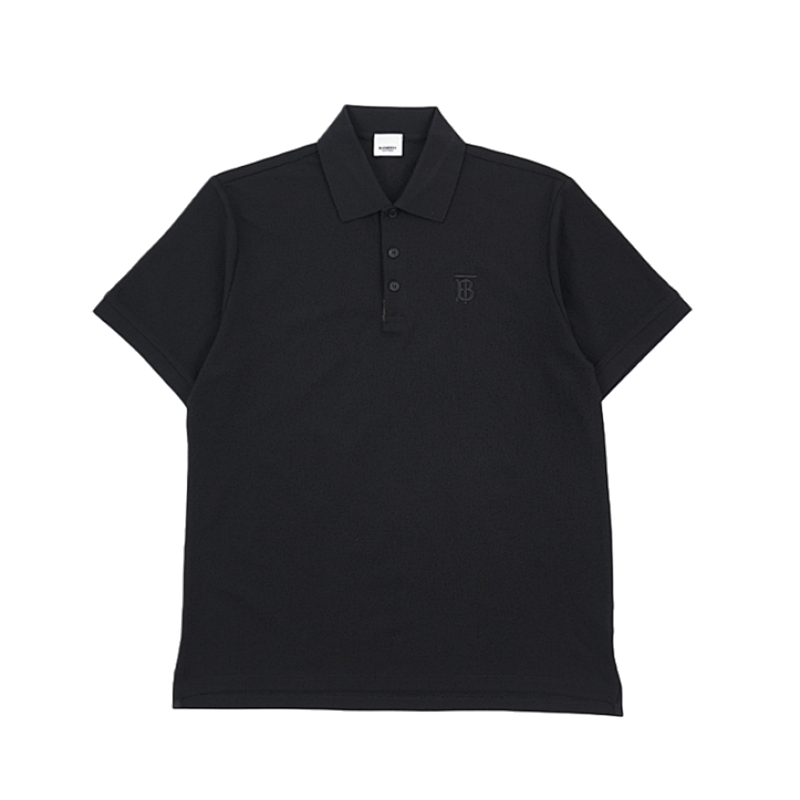 Bbr Small BT Embroidered Polo Short-Sleeve T-Shirt - Black