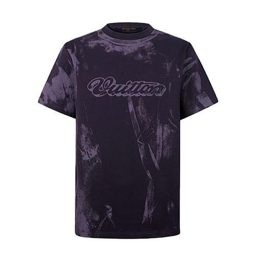 Louis Vuitton Overlapping Print Crew Neck Illusion Print Short-Sleeve T-Shirt