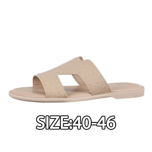 Mule Sandals Thong Flip-flops Beige