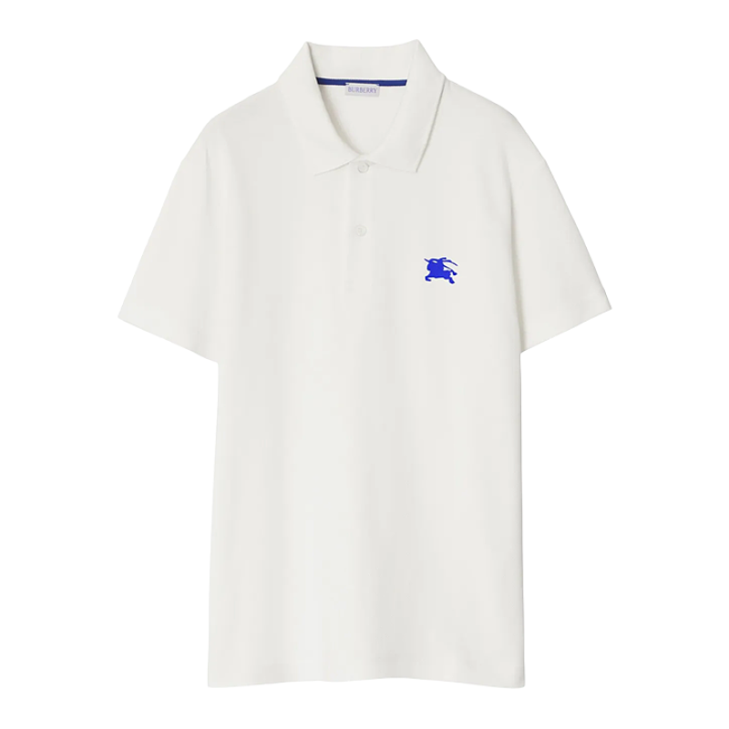 Blue Striped Warhorse Polo Short-sleeved Shirt