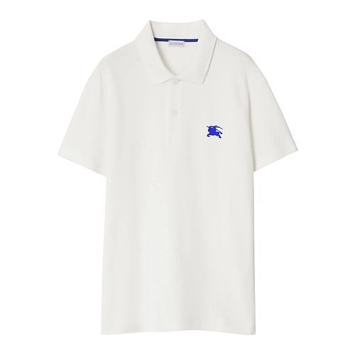 Blue Striped Warhorse Polo Short-sleeved Shirt
