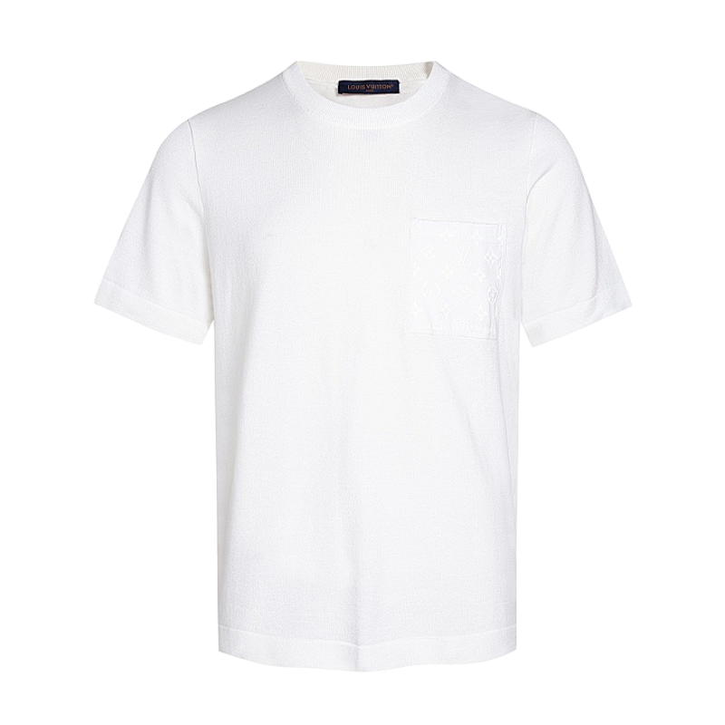 Solid-Color Short-Sleeve Top With Nylon Inserts