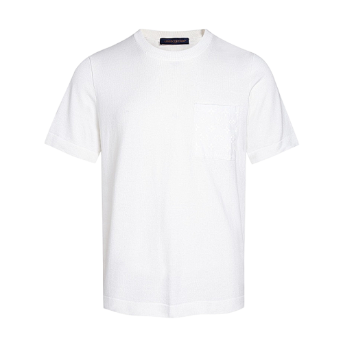 Solid-Color Short-Sleeve Top With Nylon Inserts