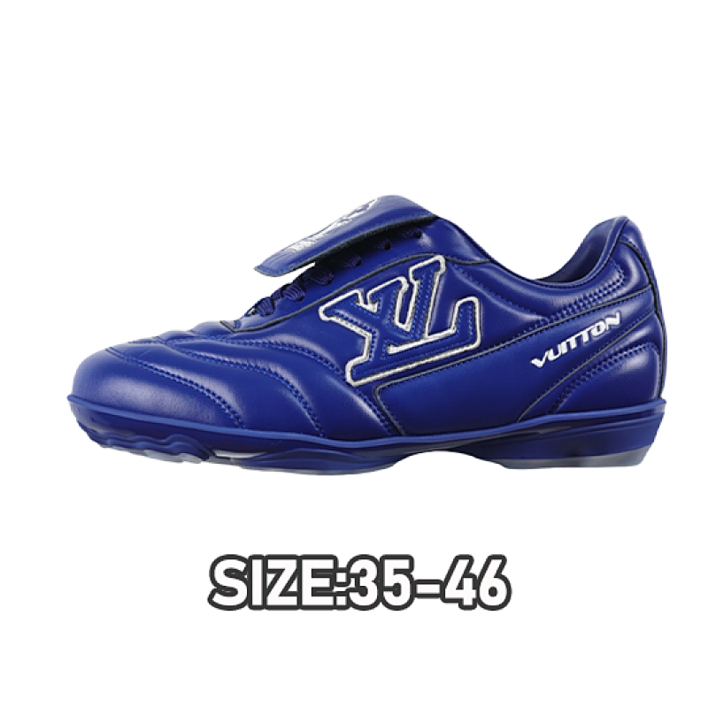 Louis Vuitton L V Lw22 Footprint Sneakers In Blue