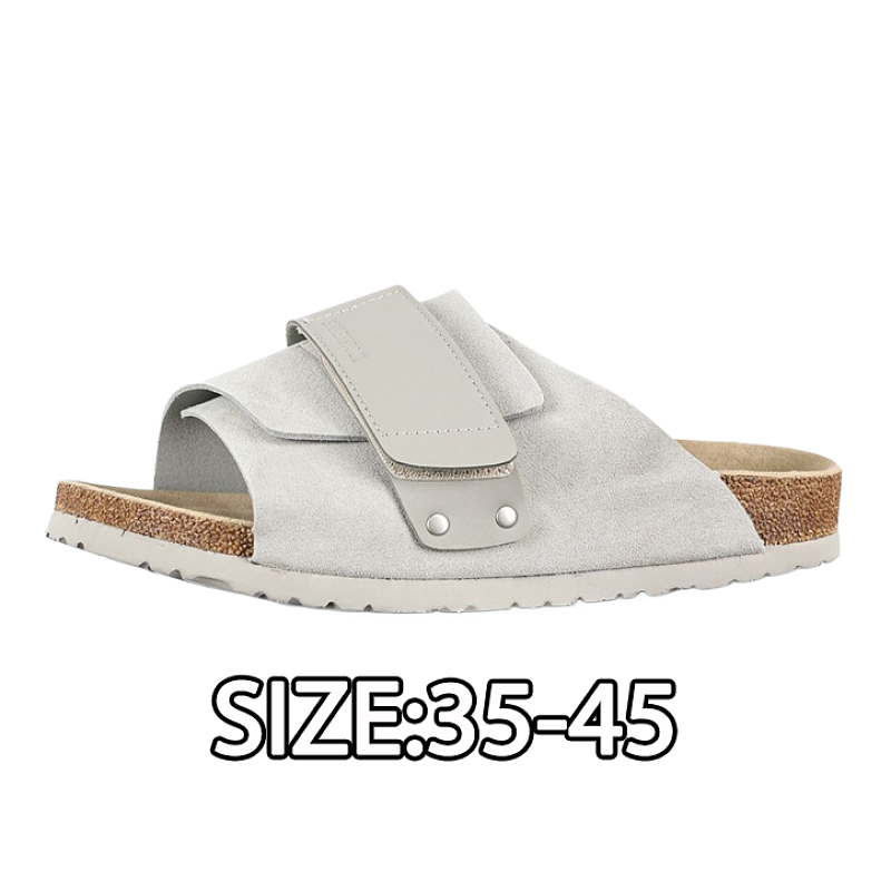 Birkenstock Velcro Half Slippers Gray