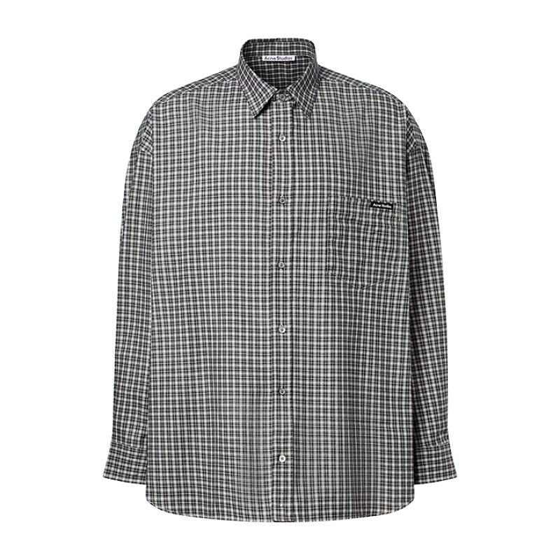 Plaid Wide-fit Shirt